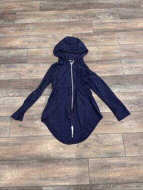 lululemon athletica Navy/purple Hooded Zip Utility Jacket
